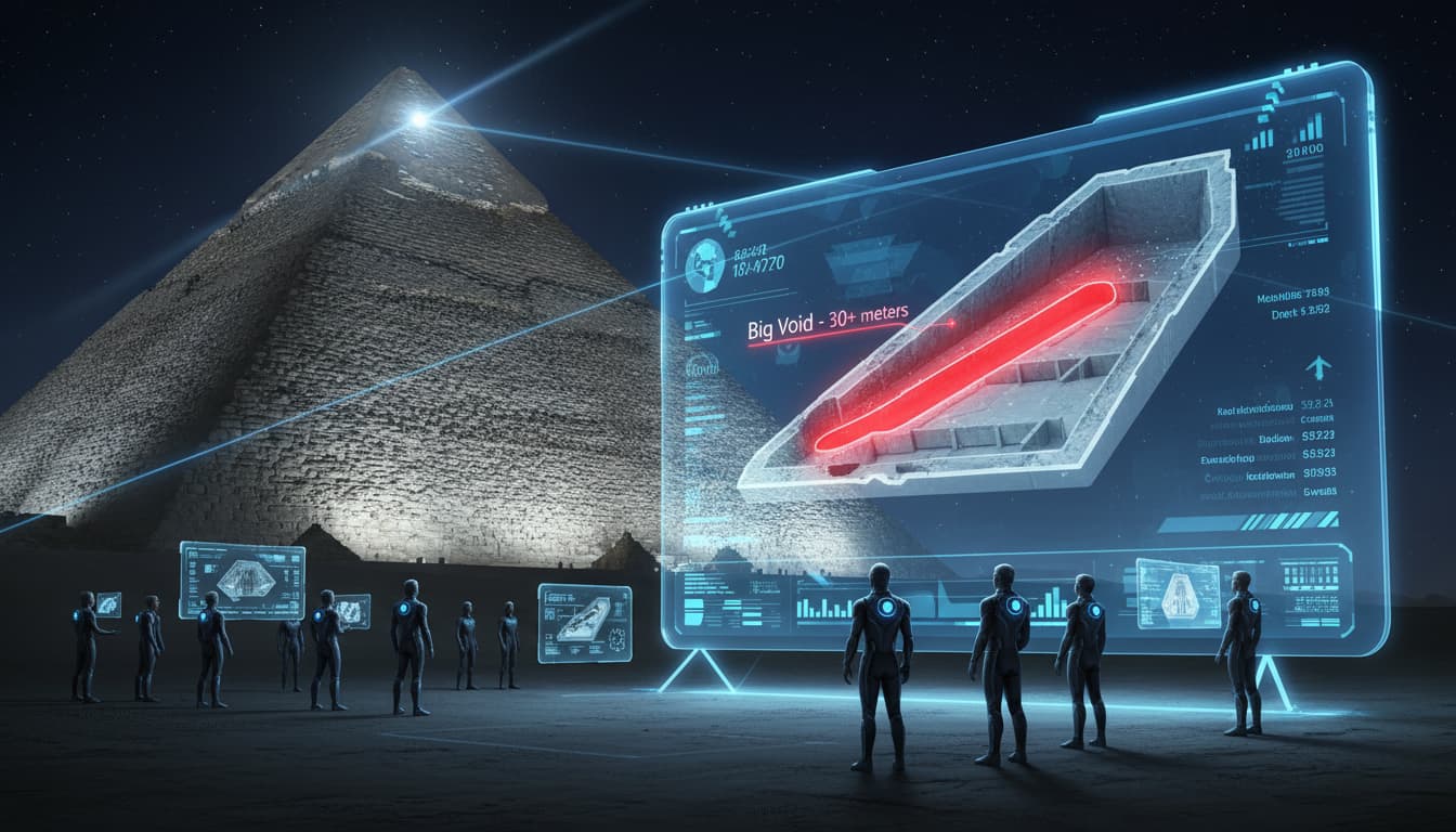 Pyramid with modern technology